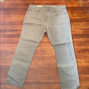 Gap slim fit 5 pocket grey pant size 36x30